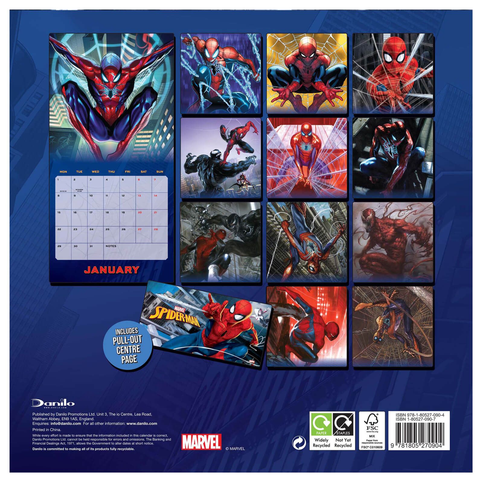 Kalendarz ścienny Marvel SpiderMan (2024)